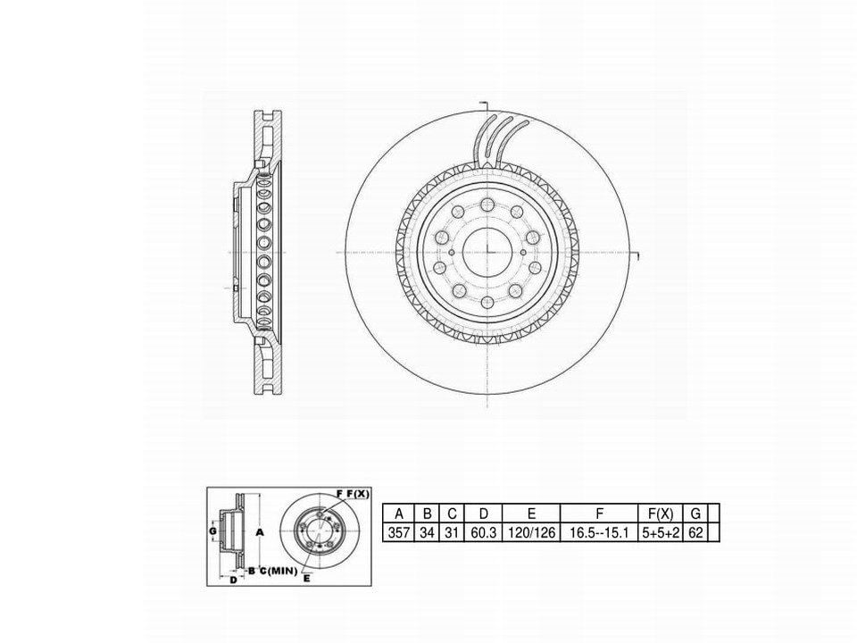 Winstop Brake Rotor, Front Right WS248002, Lexus LS460 2017-2007