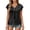 Black, variant on Womens T Shirts Short Sleeve Business Casual V Neck Dressy Tops Summer Blouse