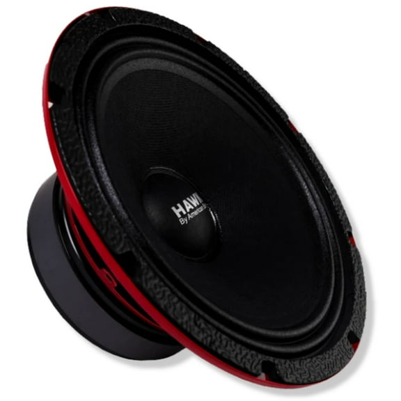 WCI HAWK8 8" 600 Watts, 4 Ohm, Pro Audio Midrange Car Speakers, Black