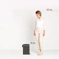 thumbnail image 5 of NewIcon Pedal Bin, 12L, Plastic Bucket Matte Black, 5 of 5