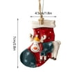 thumbnail image 3 of Teissuly Home Christmas Tree Ornaments, Xmas Hanging Decorations Holiday Party Santa, Snowman Teissuly WER202311013599, 3 of 3