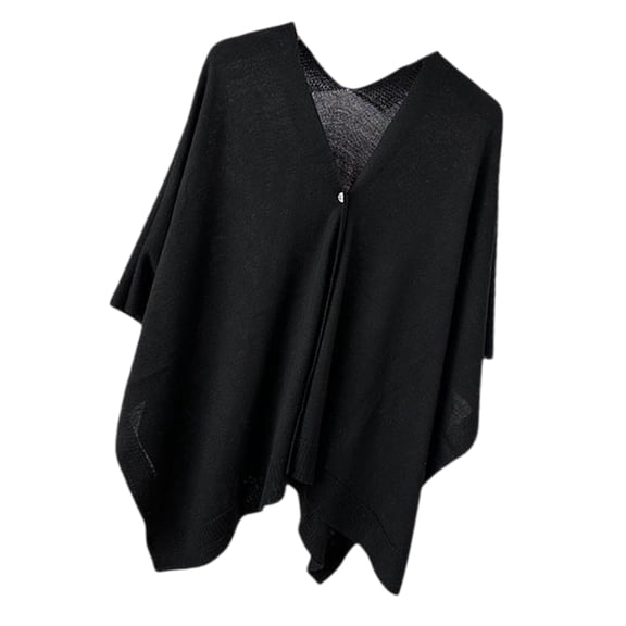 COOLHOOD Lightweight Knit Cardigan With Button Front Sun Protective Cover Up Ponchos Capes For Women Outdoor Beach Shawl Wrap