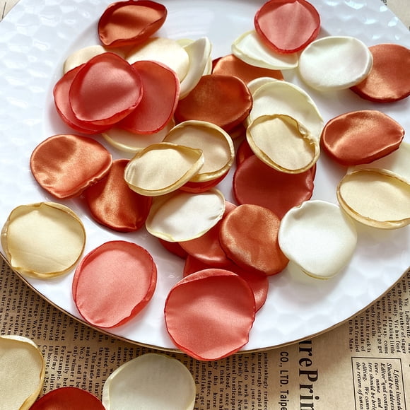 XmhyTop 400 piezas de pétalos de rosa de seda, pétalos de rosa polvorientos, flores de boda, cestas para niñas,despedida de soltera, decoración romántica nocturna (juego de colores variados K)