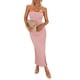 thumbnail image 1 of Vestido PRETTYGARDEN Talla Extra Grande de Verano Strapless Bodycon Maxi, 1 of 5
