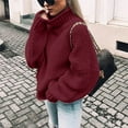 thumbnail image 2 of Viikei Sweaters for Women Plus Size Womens Sweaters Womens Off The Shoulder Sweater Casual Knitted Loose Long Sleeve Pullover, 2 of 6