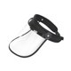 thumbnail image 3 of Protector facial transparente para mujer y hombre, versátil, reutilizable, protector facial completo contra salpicaduras negro, 3 of 9