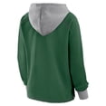 thumbnail image 3 of Women's Logo Athletic Green New York Jets Boom Fleece Pullover V-Neck Hoodie, 3 of 3