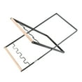 thumbnail image 4 of BIMZUC Foldable Trash Bag Holder Stand Rubber Wood Handle Iron Garbage Stand for Indoor Outdoor Kitchen Portable (22.8 inches / 58 cm) - Black, 4 of 5