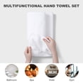 thumbnail image 4 of Jessy Home 12 Pack White Hand Towel Set 16"x31" Soft Highly Absorbent Quick Dry Bathroom Bath Hand Towels Microfiber Plush Towels, 4 of 6