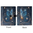 thumbnail image 2 of Leather Planner Leather Notebook Notebook Journal Binder Design Pen Pocket Design Convenient for Storage Butterflies Flutter, 2 of 6