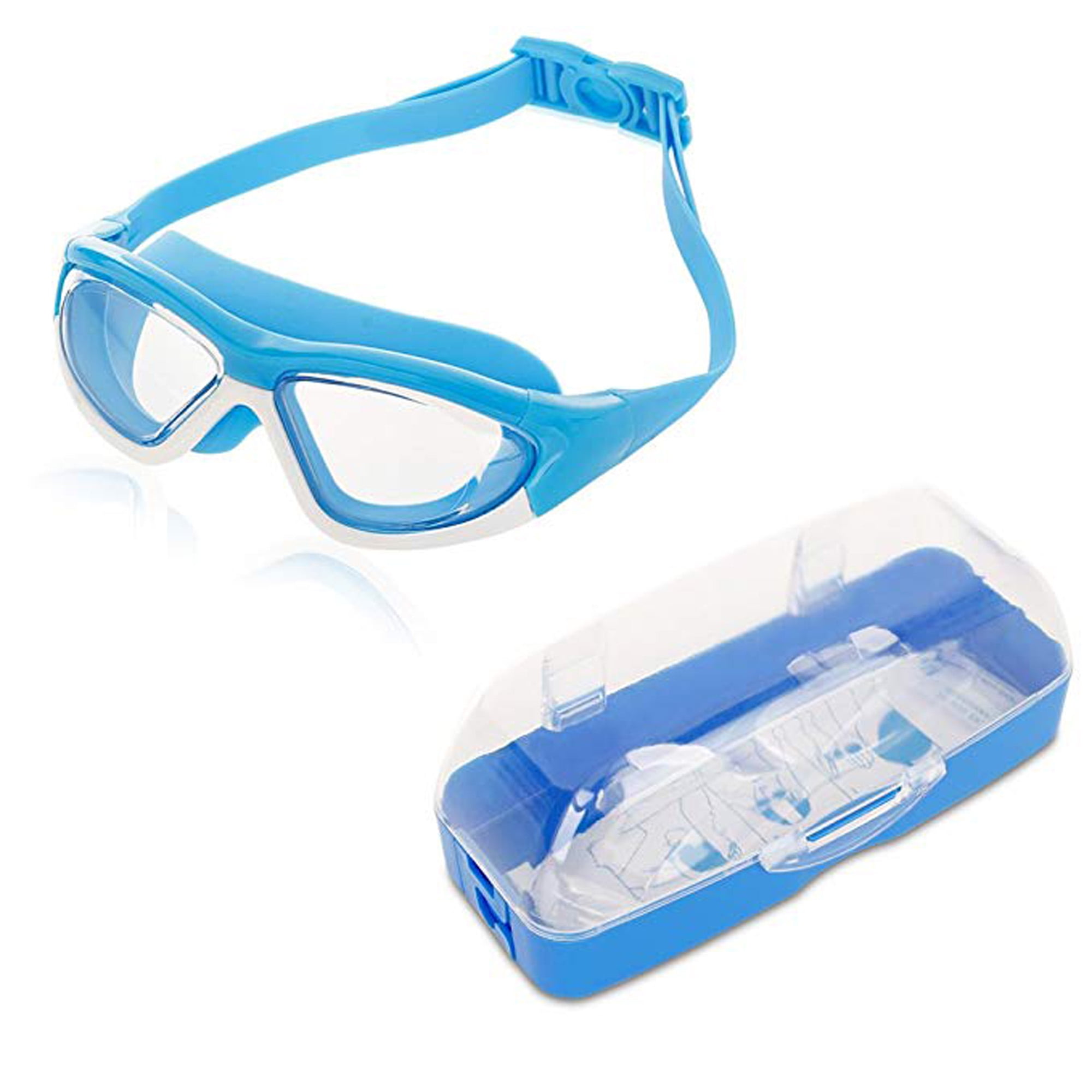 C.F.GOGGLE Swim Goggles for Kids Comfortable Neoprene Strap Does Not