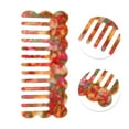 thumbnail image 2 of Unique Bargains 1 Pc Wave-shaped Hair Comb Colorful Acetate Sheet, 2 of 5