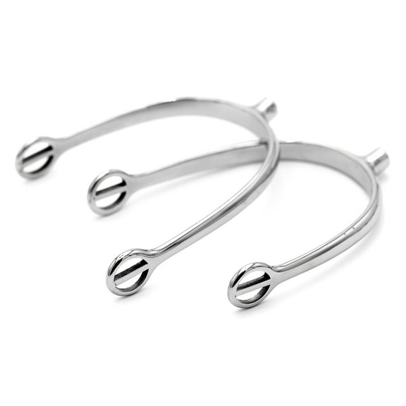 Jeffers Equine Ladies’ Tom Thumb Spurs for Horse Owner – Polished Stainless Steel Riding Gear for Women, Western Equestrian Accessories, Stirrups, Saddle, Tack, - Tailored fit for Ladies Boots