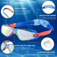 thumbnail image 3 of Ochapa Kids Swim Goggles, 2 Pack Swimming Goggles for Swimming 4-14, Goggles Swimming for Boys and Girls, Anti Fog Swim Goggles with UV Protection, 3 of 7