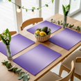thumbnail image 5 of Purple Ombre Placemats Set of 4, Modern Gradient Abstract Art Washable Wipeable Table Mats for Dining Tables, Indoor Outdoor Kitchen Place Mats for Holiday Party Table Decor, 5 of 9