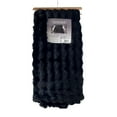 thumbnail image 5 of Ashford Home Cascade Ultra Fine Faux Fur Throw Blanket, Black, 50 x 60 inches, 5 of 5