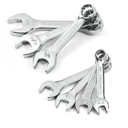 UPC: 0028907127866 | Powerbuilt 7 Piece SAE Stubby Combination Wrench Set – 640203