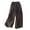 Coffee, variant on Maean Loose Pants for Women Summer Casual Elastic High Waist Thin Linen Wide Leg Solid Color Long Trousers