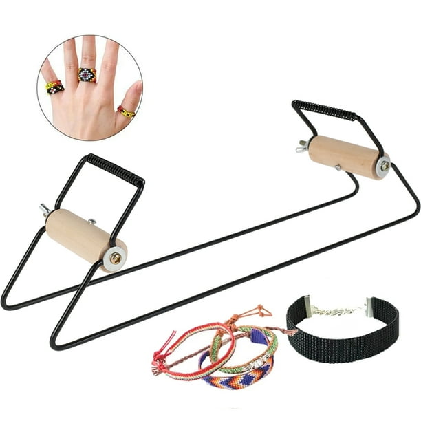 Telar De Cuentas De Acero Inoxidable, Telar De Cuentas, Kit De Telar De Cuentas De Metal, Telar De Cuentas, Máquina De Tejer, Telar De Joyería Para Pulseras, Collares, Cinturones Y Más, 11.8 X 3.5 X 2 Muyoka Hogar