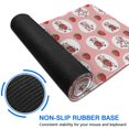 thumbnail image 6 of Long Mouse Pads for Desk,Pink Cow Strawberry Oval Pattern Desk Mats on Top Of Desks, Desk Mouse Pad Extra Large with 3mm Non-Slip Base and Stitched Edge for Gaming,Office,Work,Home 31.5"x15.7", 6 of 6