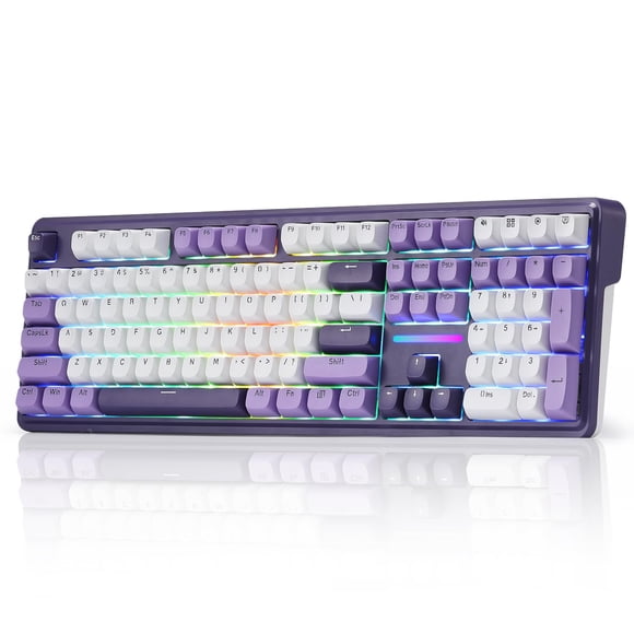 Redragon K745 PRO Wireless Gasket RGB Gaming Keyboard, 108 Keys Mechanical Keyboard w/Extra 4 Hotkeys, Hot-Swap South-Facing LED