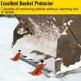 VEVOR Tractor Bucket Protector, 2pcs Ski Edge Protector, 12" Long Turf