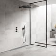 thumbnail image 4 of Square Shower Floor Drain, Brushed Nickel High Flow Shower Drain Kit with Flange with Hair Filter, Removable Grate Cover, Stainless Steel, CUPC Certified, 4 of 6