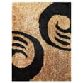 thumbnail image 2 of Rugsotic Carpets Hand Tufted Shag Polyester Eco-Friendly Area Rugs - 8'x10', Rectangle, Gold Brown, Plain Solid Design, High Pile Handmade Anti Skid Rugs for Living Room, Bed Room K00048, 2 of 5