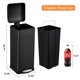 thumbnail image 3 of Garvee bote de basura de 30 L con pedal, tapa de cierre suave, acero inoxidable negro antihuellas y cubeta interior removible para cocina, baño u oficina, 3 of 7