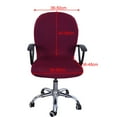 thumbnail image 2 of Elastic Swivel Computer Chair Cover Office Home Armchair Seat Decor Slipcover Maroon, 2 of 7