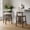 Walnut Finish, variant on Christopher Knight Home Minimalist 26.77" Counter Height Bar Stools, Solid Wood Frame, Walnut, Set of 2