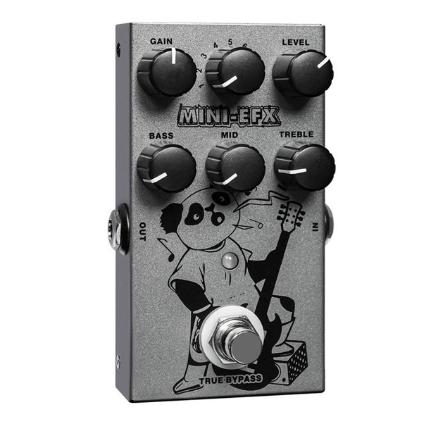 Pedal de Distorsión de Sobremarca de Guitarra, Pedal de Sonido de Guitarra 3 Banda de 3 Bandas Eq Ajuste Fácil de Instalar para Estudio de escenario