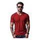 thumbnail image 1 of Camiseta Lisa Cuello V Para Hombre Slim Fit Ajustada Casual, 1 of 8