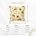thumbnail image 4 of Bingfone Decorative Pillow Covers 20"X20" Watercolor Bee Honey Honeycomb Bee Couch Pillow Cases Modern Farmhouse Covers For Couch Sofa Bed, 4 of 9