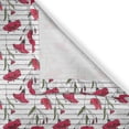 thumbnail image 6 of Ambesonne Floral Valance & Curtain, Poppy Flowers Butterflies, 55"x30", Dark Coral and Olive Green, 6 of 7