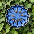 thumbnail image 4 of Glazed Ceramic Pollinator Waterer with Stake Floral Helpful Insect Feeder Outdoor Garden Bath Yard Ornament, 4 of 6