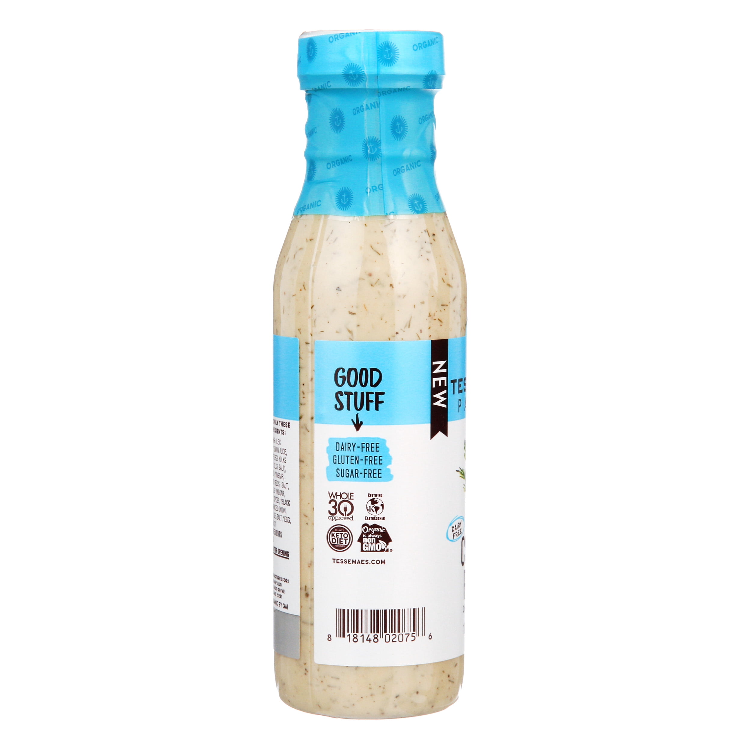 Tessemae's Organic No Sugar Added Classic Ranch Dressing & Marinade, 10 fl oz