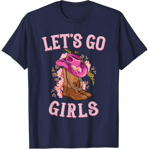 Velto Cute Western Cowgirls Country Western Rodeo Let's Go Girls T-Shirt All Size S-5XL