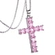 thumbnail image 1 of TQEHS Collar con colgante de cruz de cristal, cadena de aleación de circonita, estilo neutro, oferta Q4 N1C6, 1 of 6