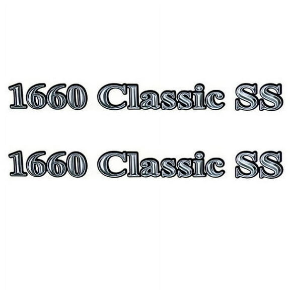 Lund  Boat Brand Decal Set 1986370 | 1660 Classic SS Gray / Black 2PC