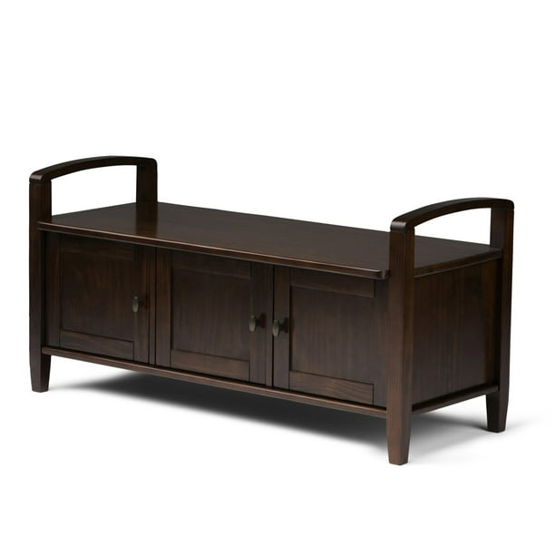 Brooklyn + Max Lexington Solid Wood Entryway Storage Bench