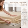 thumbnail image 4 of Unique Bargains Microfiber Bed Sheets Cooling for Comfortable Sleep 59.1"x78.7" Beige, 4 of 5