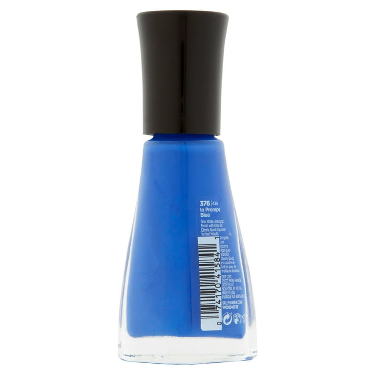 Sally Hansen Insta-Dri Nail Polish, Prompt Blue, One Coat, Fast