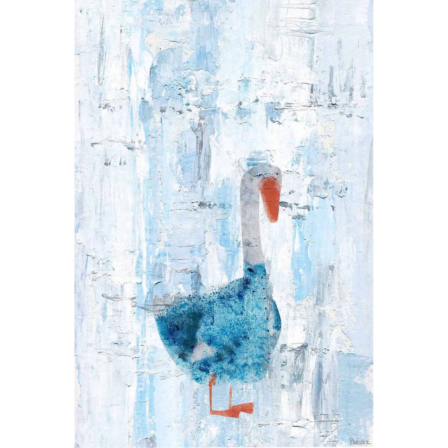 "Dapper Duck" Painting Print on Wrapped Canvas