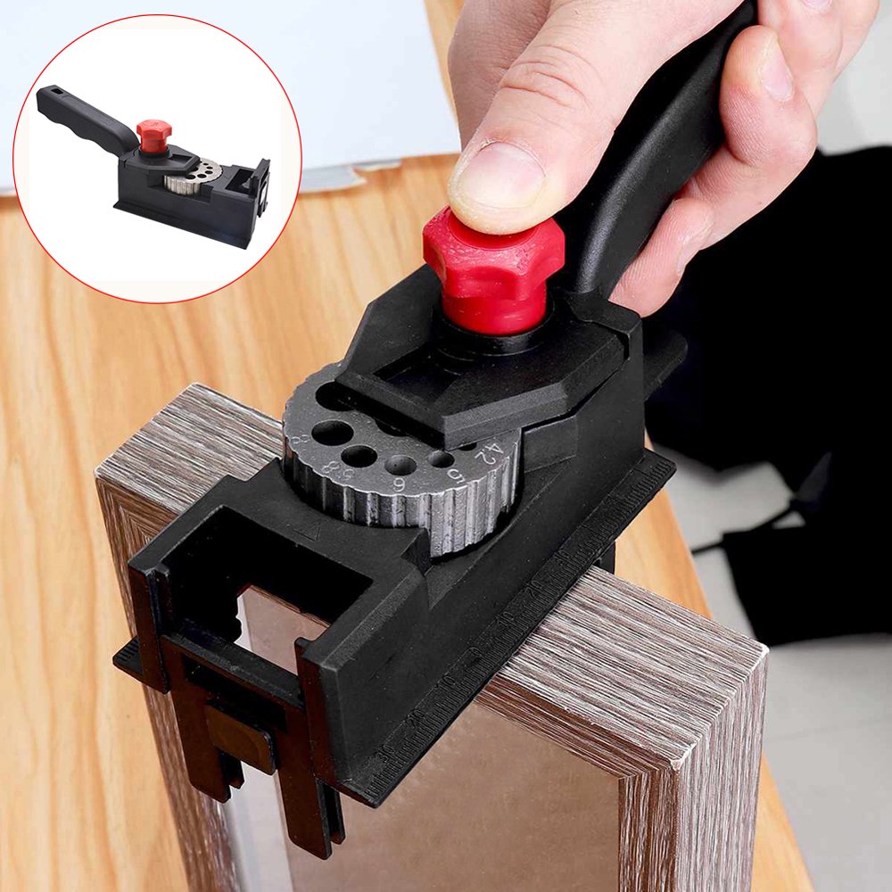 Grofry 1/38Pcs Wood Dowel Pocket Hole Jig Drill Guide Locator Puncher