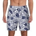 thumbnail image 2 of Goofa Blue Fish1 Printed Men's Swim Trunks Board Shorts Quick Dry Mens Swimming Trunks with Compression Liner,Breathable Fit Hawaii Beach Shorts-Medium, 2 of 9