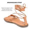 thumbnail image 3 of Journee Collection Womens Jess Ankle Wrap Low Block Heel Sandals, 3 of 6