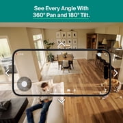 Arlo Essential Indoor Pan Tilt Security Camera (2025 Release) - 1080p HD Video, Wired Plug-in Power, 1-Cam