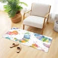 thumbnail image 4 of Bath Mat Soft Plush Non-Slip Absorbent Bathroom Rugs 39"x20" Cartoon Colorful Caterpillar, 4 of 8