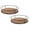 B&C, variant on 3/2/1pcs Acacia Wood Lazy Susan Turntable Organizer Round Wooden Kitchen Countertop Rotating Spice Rack With Steel Sides 9/7/6 Inch Storage For Dining Table Cabinet Cupboard Pantry Refrigerator